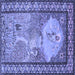 Square Persian Blue Traditional Rug, tr2blu
