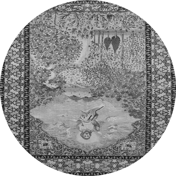 Square Persian Gray Traditional Rug, tr2gry