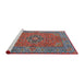 Sideview of Machine Washable Traditional Fire Brick Red Rug, wshtr3