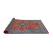 Round Traditional Fire Brick Red Persian Rug, tr3