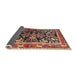 Sideview of Traditional Saffron Red Animal Rug, tr3000