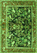 Animal Green Traditional Rug, tr3000grn