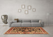 Machine Washable Animal Brown Traditional Rug in a Living Room,, wshtr3000brn