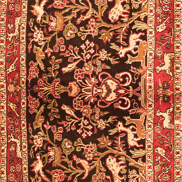 Animal Orange Traditional Rug, tr3000org