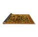 Sideview of Animal Yellow Traditional Rug, tr3000yw