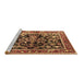 Sideview of Machine Washable Animal Brown Traditional Rug, wshtr3000brn