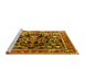 Sideview of Machine Washable Animal Yellow Traditional Rug, wshtr3000yw