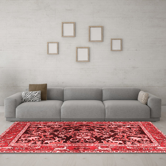 Traditional Red Washable Rugs