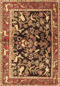 Animal Brown Traditional Rug, tr3000brn