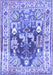 Animal Blue Traditional Rug, tr3001blu