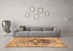 Machine Washable Animal Brown Traditional Rug in a Living Room,, wshtr3001brn