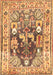 Machine Washable Animal Brown Traditional Rug, wshtr3001brn