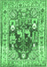 Animal Emerald Green Traditional Rug, tr3001emgrn