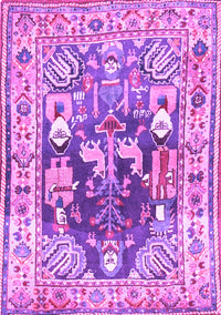 Animal Purple Traditional Rug, tr3001pur