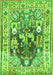 Animal Green Traditional Rug, tr3001grn