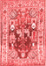 Animal Red Traditional Area Rugs