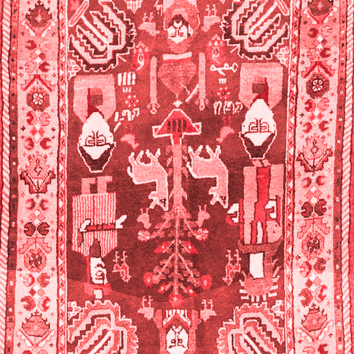 Animal Red Traditional Area Rugs