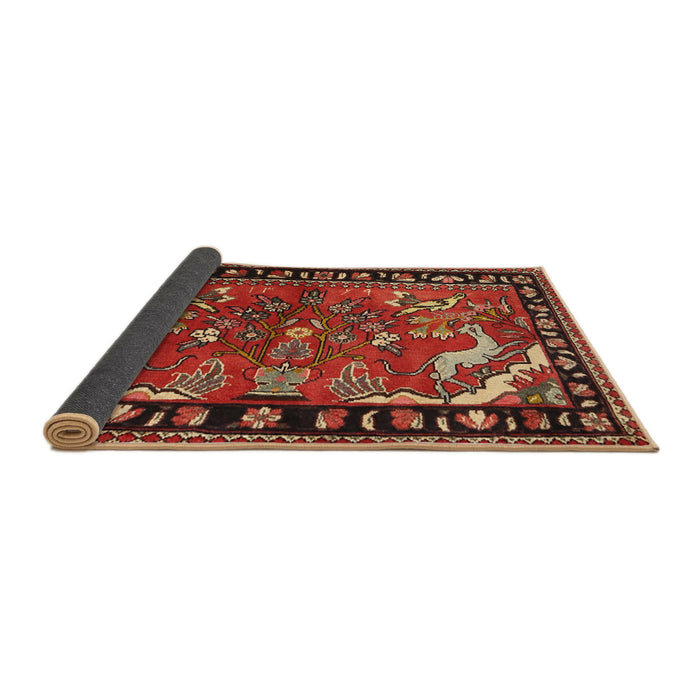 Sideview of Traditional Red Persian Rug, tr3002