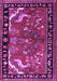 Machine Washable Persian Purple Traditional Area Rugs, wshtr3002pur