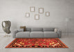 Machine Washable Persian Orange Traditional Area Rugs in a Living Room, wshtr3002org