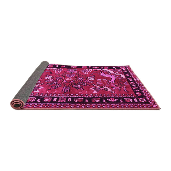 Sideview of Persian Pink Traditional Rug, tr3002pnk