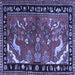 Square Persian Blue Traditional Rug, tr3002blu