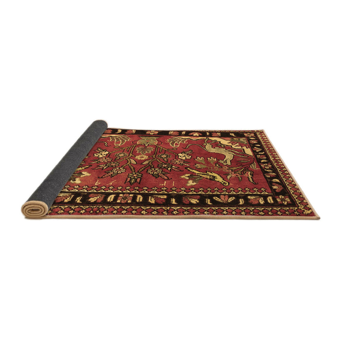 Sideview of Persian Brown Traditional Rug, tr3002brn