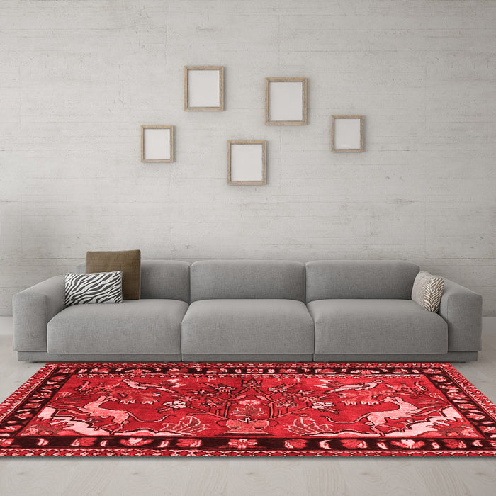 Traditional Red Washable Rugs