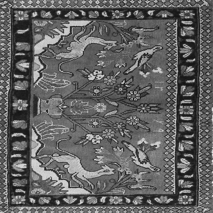 Serging Thickness of Persian Gray Traditional Rug, tr3002gry