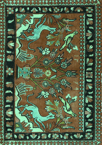 Persian Turquoise Traditional Rug, tr3002turq