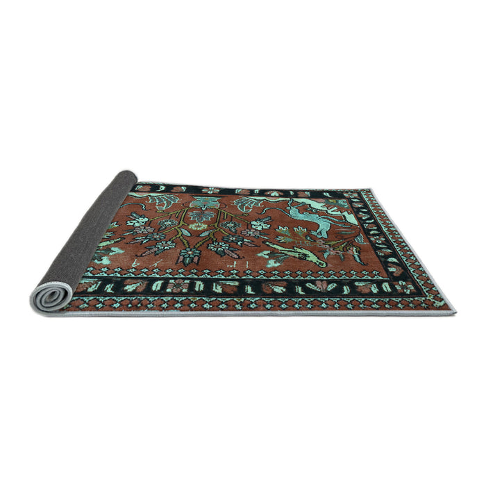 Sideview of Persian Light Blue Traditional Rug, tr3002lblu