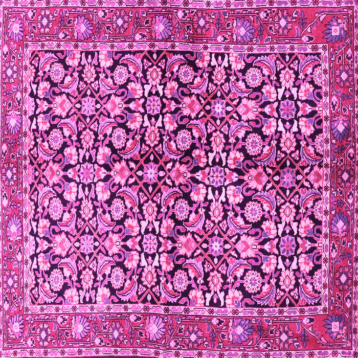 Square Persian Pink Traditional Rug, tr3003pnk