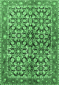 Persian Emerald Green Traditional Rug, tr3003emgrn