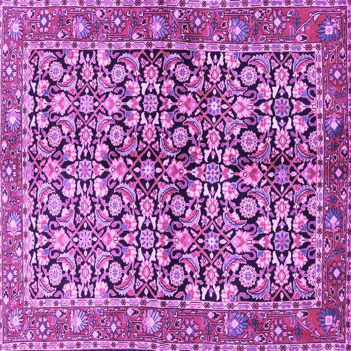Square Persian Purple Traditional Rug, tr3003pur