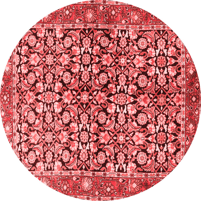 Machine Washable Persian Red Traditional Rug, wshtr3003red