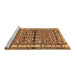 Sideview of Machine Washable Persian Brown Traditional Rug, wshtr3004brn