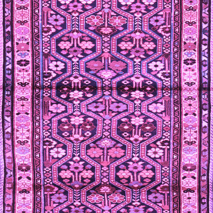 Machine Washable Persian Purple Traditional Area Rugs, wshtr3004pur