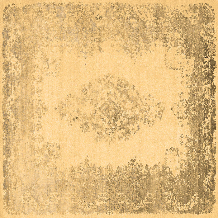 Square Persian Brown Traditional Rug, tr3005brn