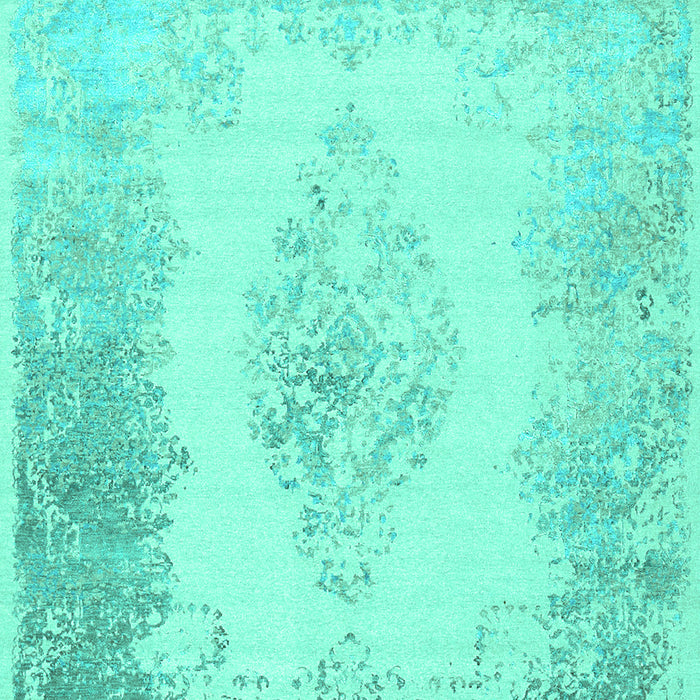 Machine Washable Persian Turquoise Traditional Area Rugs, wshtr3005turq