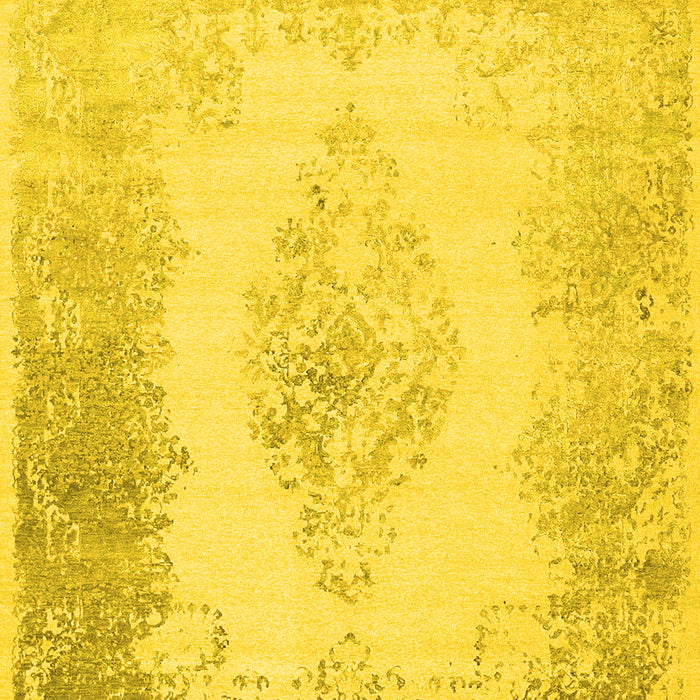Machine Washable Persian Yellow Traditional Rug, wshtr3005yw