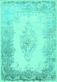 Persian Turquoise Traditional Rug, tr3005turq