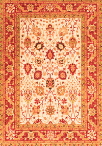 Oriental Orange Traditional Rug, tr3006org