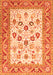 Oriental Orange Traditional Rug, tr3006org