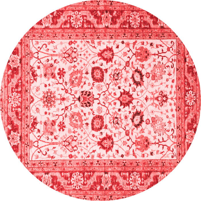 Machine Washable Oriental Red Traditional Rug, wshtr3006red