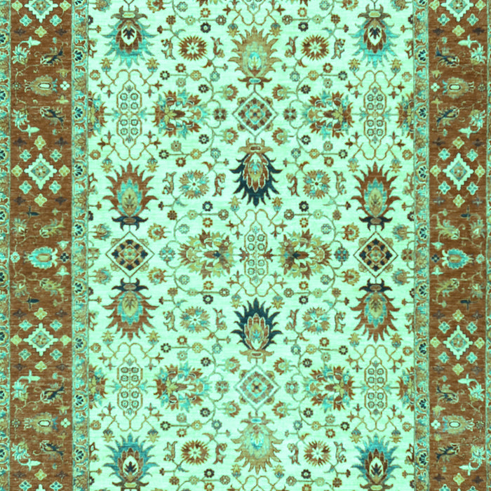 Oriental Turquoise Traditional Rug, tr3007turq