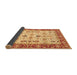 Sideview of Oriental Brown Traditional Rug, tr3007brn