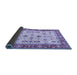 Sideview of Oriental Blue Traditional Rug, tr3007blu