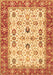 Machine Washable Oriental Brown Traditional Rug, wshtr3007brn