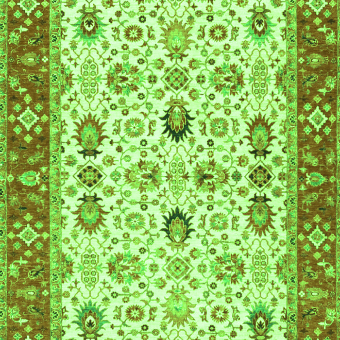 Oriental Green Traditional Rug, tr3007grn
