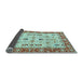 Sideview of Oriental Light Blue Traditional Rug, tr3007lblu